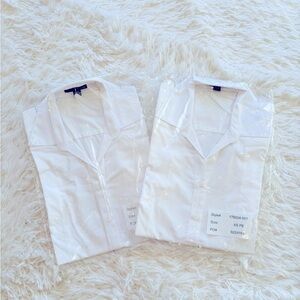 🤍New! Set of 2 White Classic Uniform Shirts